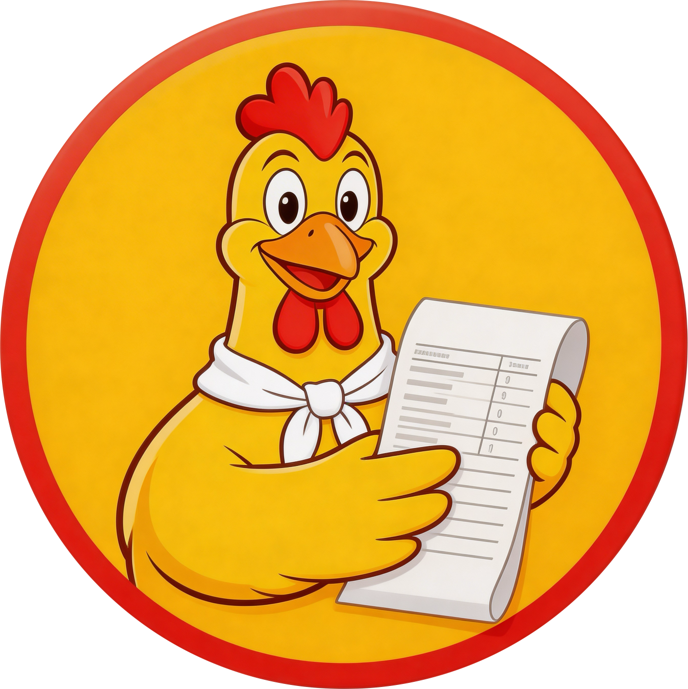 Contando Pollos chicken mascot — play the "Workin' and Cluckin'" video